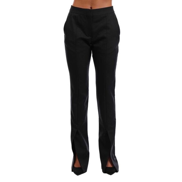 Off White Womens/Ladies Tech Drill Flared Leg Slim Pants / Black